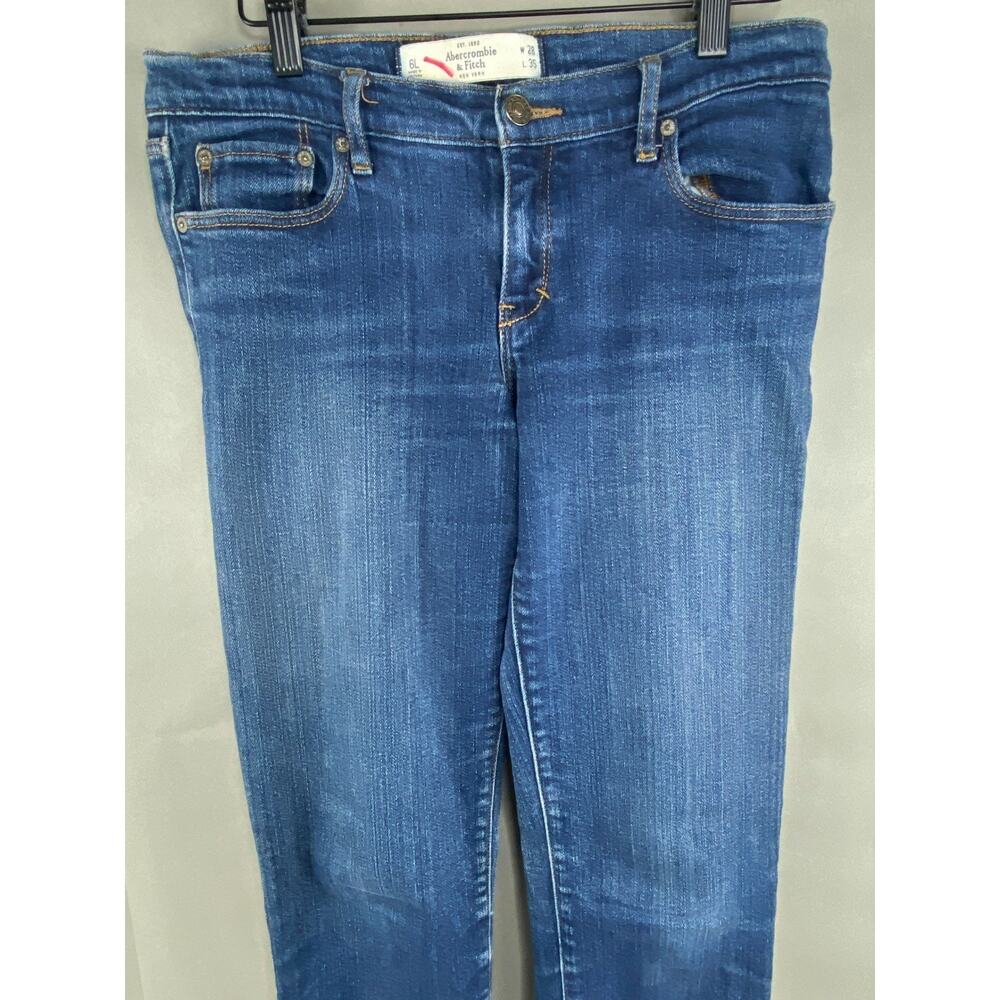 Abercrombie & Fitch Womens Skinny Jeans Size 6L 31x35 5 Blue Perfect Stretch - Picture 2 of 12